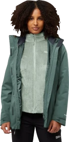 Jack Wolfskin Rotwand 3in1 Funktionsjacke sago palm (Damen)