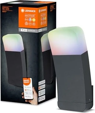 Osram Ledvance SMART+ Outdoor WiFi Curve Wall 9W Wandleuchte dunkelgrau