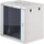 Digitus Dynamic-N Serie 19" Wandgehäuse 12HE, unmontiert, Sicherheitsglastür, IP2X, RAL 7035, 450mm tief (DN-37108)