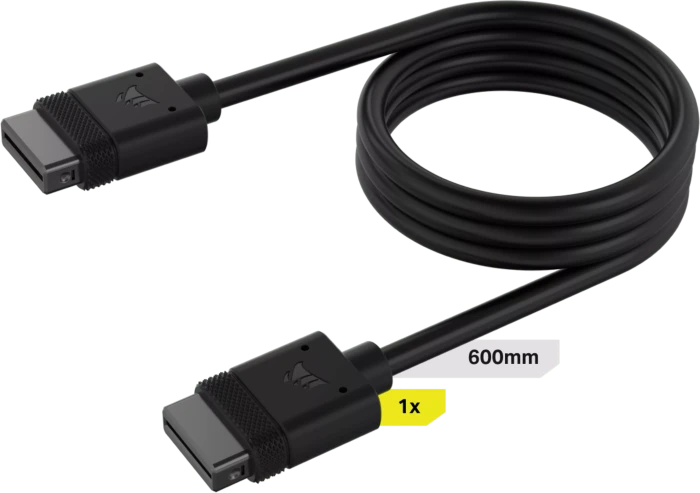 Corsair iCUE LINK Verlängerung, 60cm, schwarz