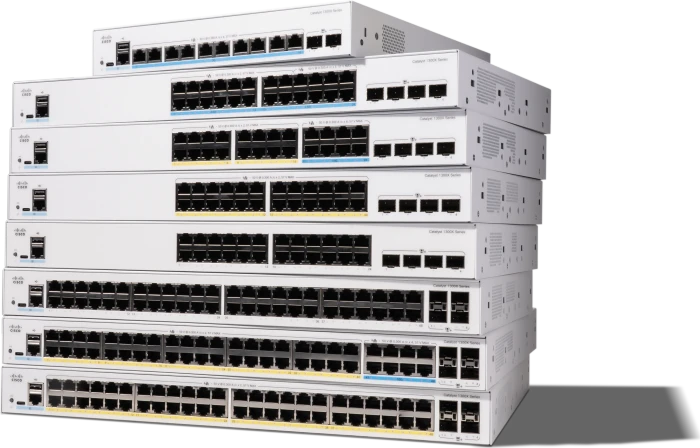 Cisco Catalyst 1300X Rackmount 2.5G Managed Switch, 24x RJ-45, 4x SFP28, 740W PoE++