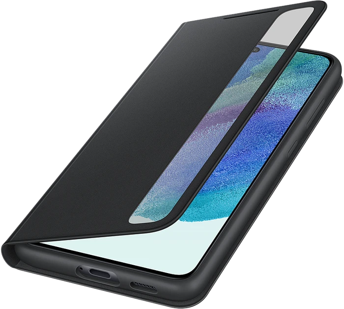 Samsung Clear View Cover für Galaxy S21 FE Dark Grey