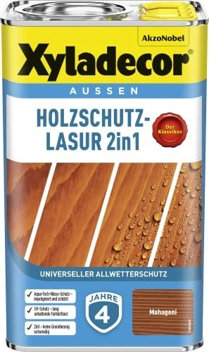 Xyladecor Holzschutz-Lasur mahagoni, 4l