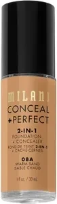 Milani Conceal + Perfect 2-in-1 Foundation + Concealer 08A warm sand, 30ml