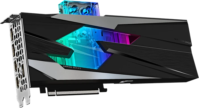 GIGABYTE GeForce RTX 3080 Gaming OC Waterforce WB 10G (Rev. 2.0) (LHR), 10GB GDDR6X, 2x HDMI, 3x DP