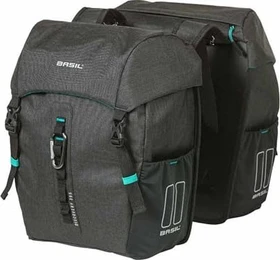 Basil Discovery 365D Doppeltasche Gepäcktasche black melee