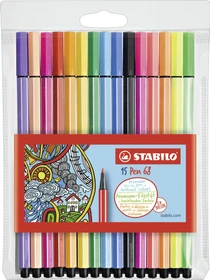 STABILO Pen 68 sortiert, 15er-Set, Etui
