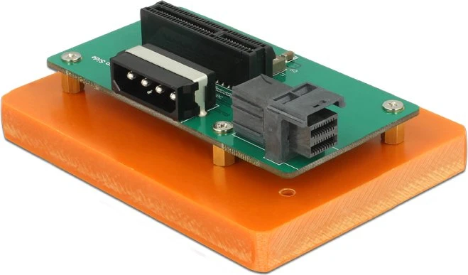DeLOCK Mini SAS HD SFF-8643 auf NVMe Adapter mit Befestigungsplatte