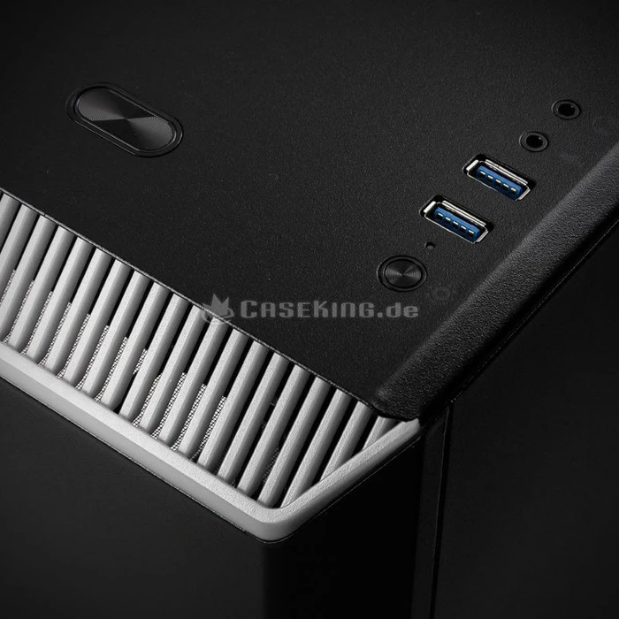 Phanteks Eclipse P300 schwarz/weiß, Glasfenster