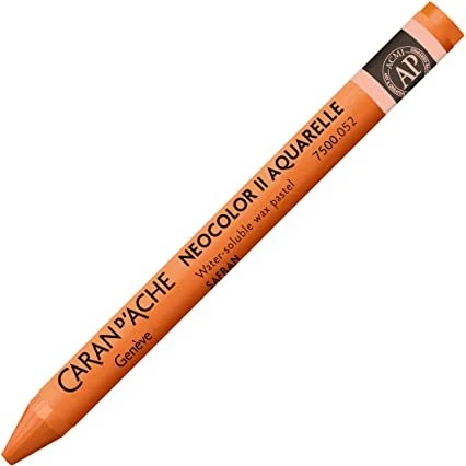 Caran d'Ache Neocolor II Aquarelle Wachskreide, safran, 10er-Pack