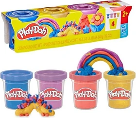 Hasbro Play-Doh Knete 4er-Pack Schimmerglanzknete