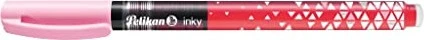 Pelikan inky Pastell Tintenroller (Mine) rosa, Rechtshänder, 10er-Pack, Faltschachtel