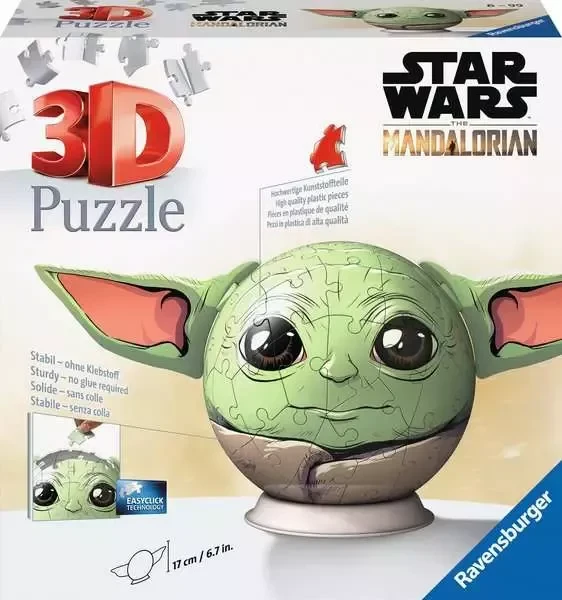 Ravensburger Puzzle 3D Puzzle-Ball Mandalorian Grogu mit Ohren