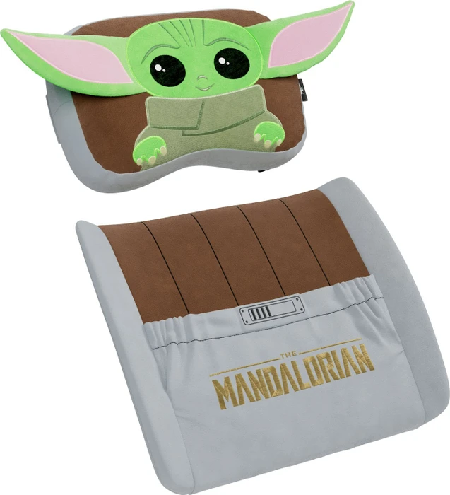 noblechairs Kissen-Set Mandalorian Grogu Edition, braun/grün