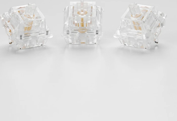 2Duck Everglide Aqua King V3 Water King Clear Body Linear Switch Set, 62gf, 30er-Pack