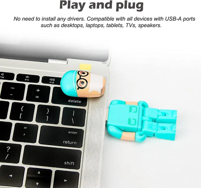 Diverse USB-Sticks Cartoon Arzt mit Mundschutz 32GB grün, USB-A, USB 2.0