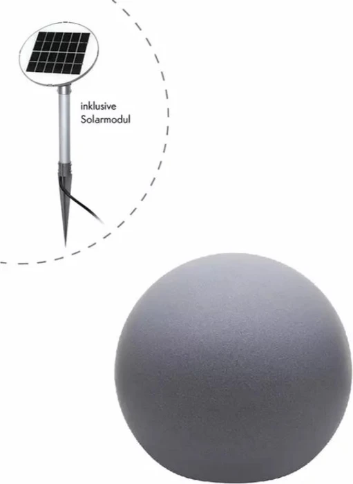 8 seasons design Shining Globe Solar 50cm grau