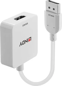 Lindy DisplayPort 1.2/HDMI 2.0 Adapterkabel weiß