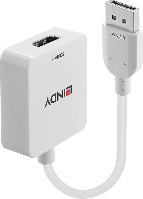 Lindy DisplayPort 1.2/HDMI 2.0 Adapterkabel weiß