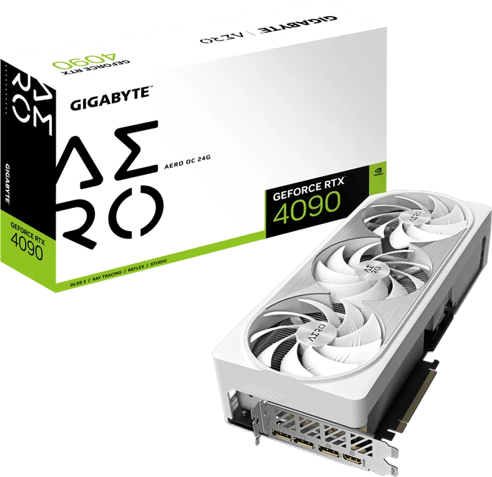 GIGABYTE GeForce RTX 4090 Aero OC 24G, 24GB GDDR6X, HDMI, 3x DP