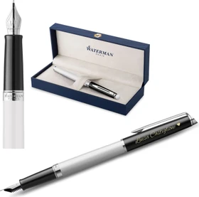 Waterman Hemisphere Color-Block CC weiß, rechte Hand, fein