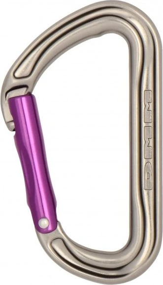 DMM Shadow straight Schnappkarabiner titanium/purple (A301P)