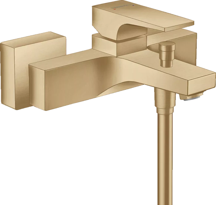 Hansgrohe Metropol Einhebel-Wannenmischer Aufputz mit Hebelgriff brushed bronze