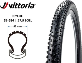 Vittoria Peyote 27.5x2.1" TNT Reifen