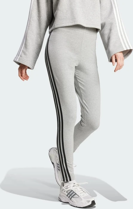 adidas Future Icons 3-Streifen Hose lang medium grey heather/black (Damen)