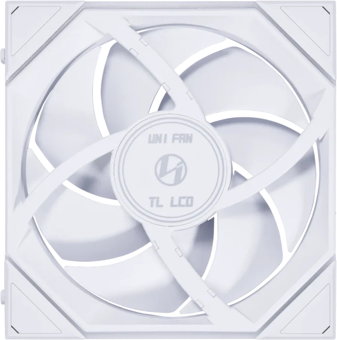 Lian Li Uni Fan TL LCD 120 RGB, weiß, LED-Steuerung, 120mm, 3er-Pack