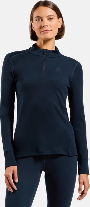 Odlo Natural Merino 260 Baselayer Half Zip Funktionsshirt langarm dark sapphire (Damen)