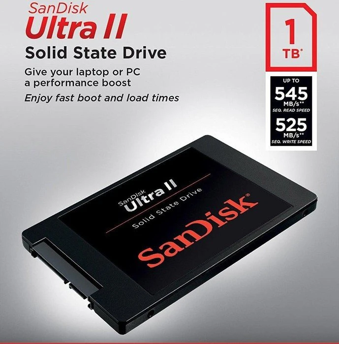 SanDisk Ultra II 1TB, 2.5" / SATA 6Gb/s