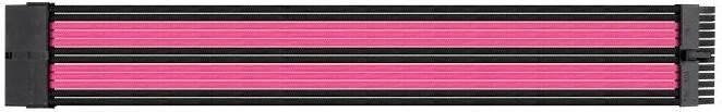Thermaltake TtMod Sleeve Cable Verlängerung 30cm, schwarz/pink