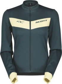 Scott RC Warm Trikot langarm aruba green/pale yellow (Damen)