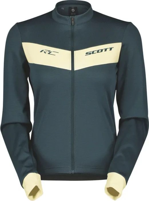 Scott RC Warm Trikot langarm aruba green/pale yellow (Damen)