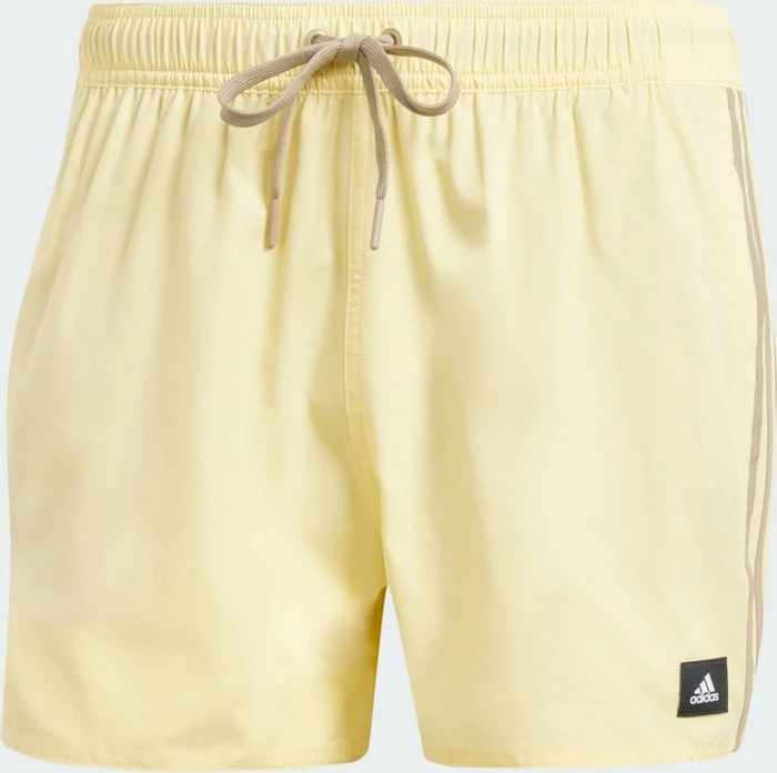 adidas 3-Streifen CLX Badeshorts almost yellow/blanch cargo (Herren)