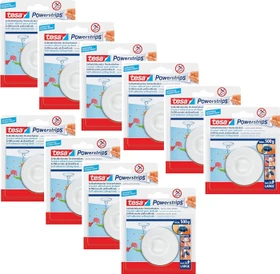 tesa Powerstrips Deckenhaken rund weiß, 1 Stück