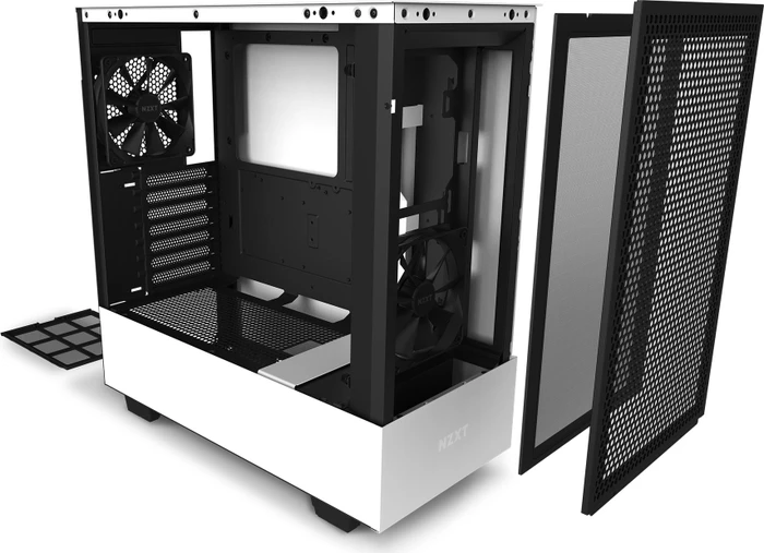 NZXT H510 Flow, weiß, Glasfenster