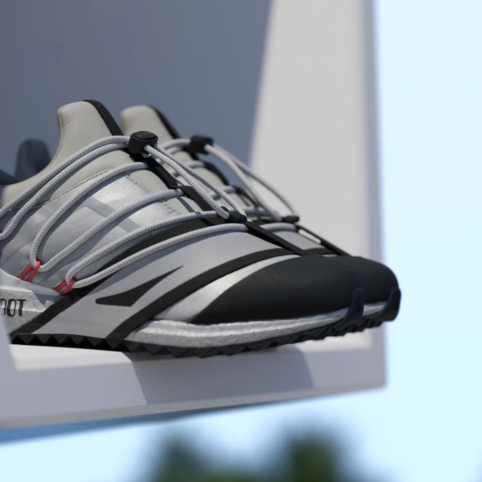 adidas x Moon Boot Ultraboost 1.0 silver metallic/core black/semi lucid red