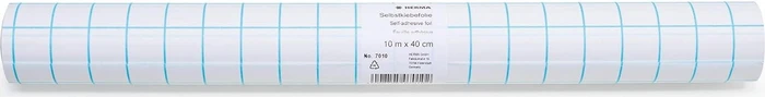 Herma Bucheinbandfolie, transparent/blau, selbstklebend, 10m x 40cm