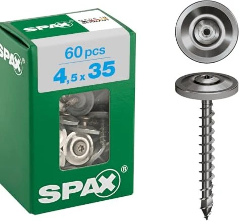 Spax 4CUT T-STAR plus T20 Spenglerschraube, 4.5x35mm, 60 Stück