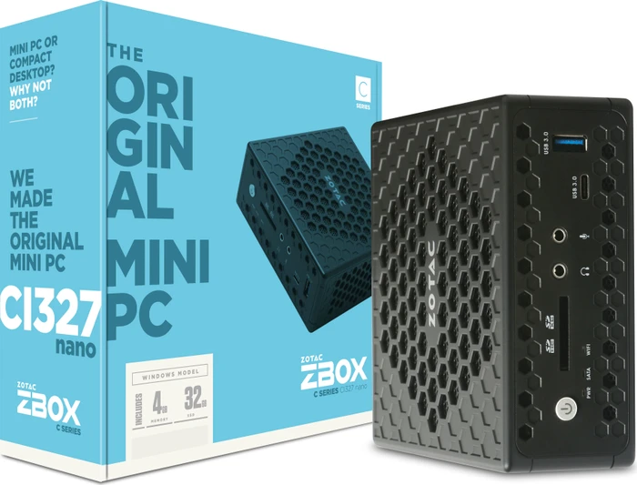 Zotac ZBOX CI327 nano, Celeron N3450, 4GB RAM, 32GB SSD