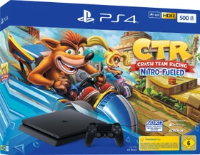Sony PlayStation 4 Slim - 500GB Crash Team Racing: Nitro-Fueled Bundle schwarz