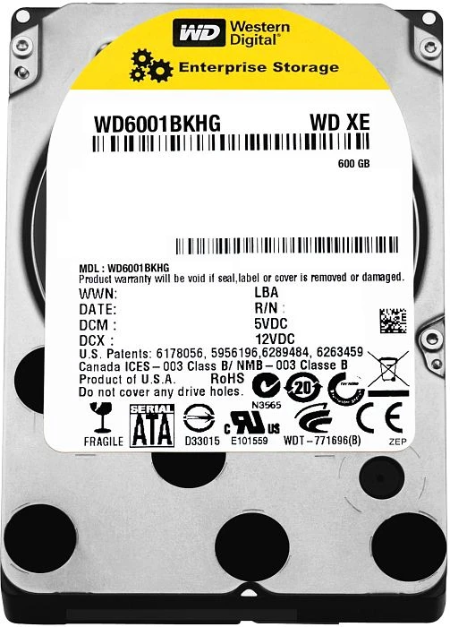 Western Digital WD XE Enterprise 600GB, 2.5" / SAS 6Gb/s