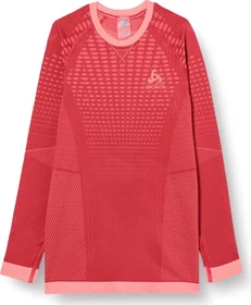 Odlo Performance Warm Funktionsshirt langarm deep claret/siesta (Junior)