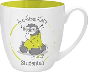 Sheepworld Kaffeebecher Anti-Stress Tasse für Studenten 450ml