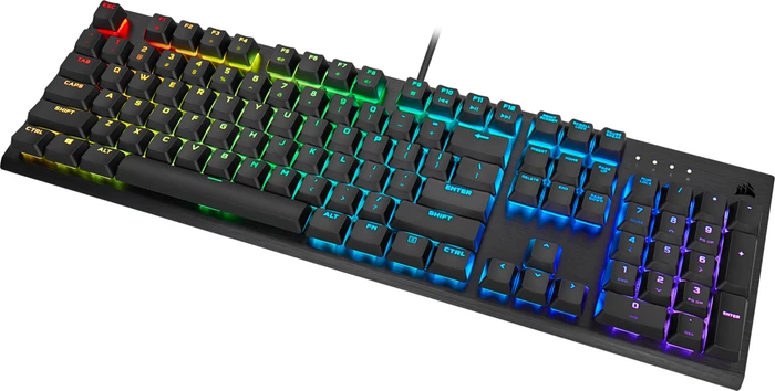 Corsair K60 RGB PRO Low Profile, MX LOW PROFILE RGB SPEED, USB, DE