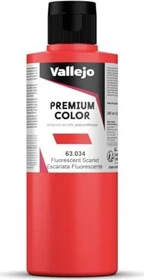 Vallejo Premium Airbrush Color scarlet fluo, 200ml