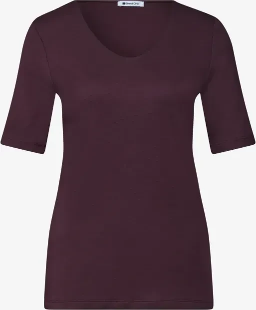 Street One Basic Palmira T-Shirt kurzarm rustic rouge (Damen)