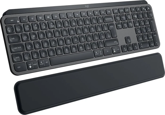 Logitech MX Keys Plus MX Palm Rest, schwarz, USB/Bluetooth, US